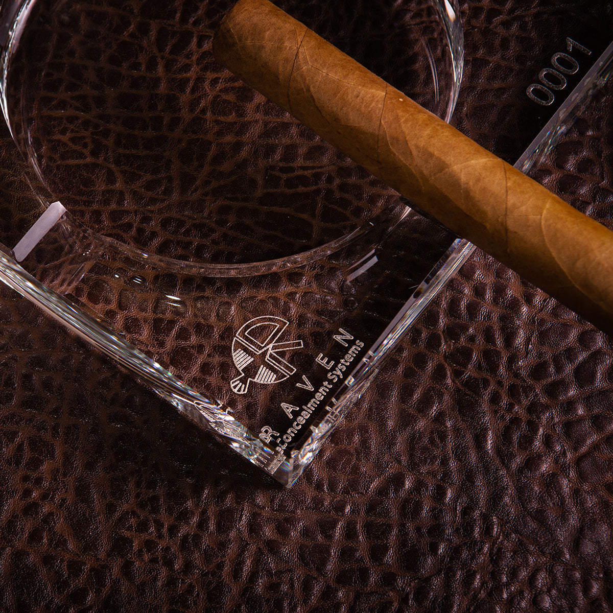 Laser Engraved Serialized Ashtray