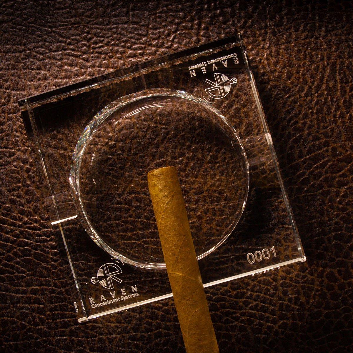 Laser Engraved Serialized Ashtray